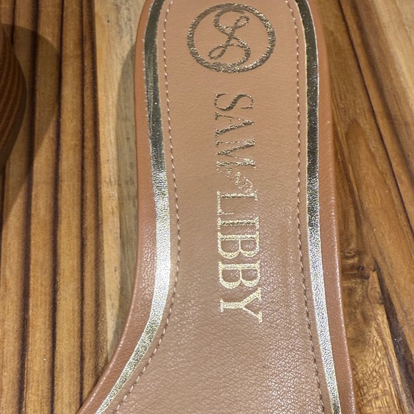 Sam & Libby Brown Block Heel Mules - Picture 2 of 10